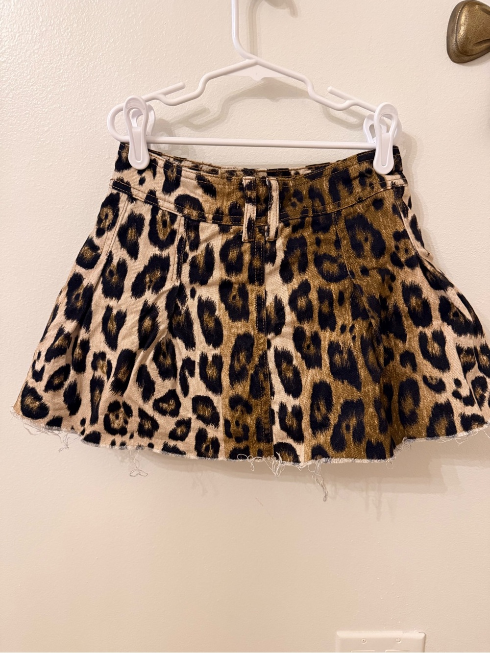 Leopard Print Girls  Skirt/Skort - Brown/Black
